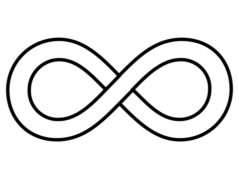 Infinity emoji coloring page free printable coloring pages