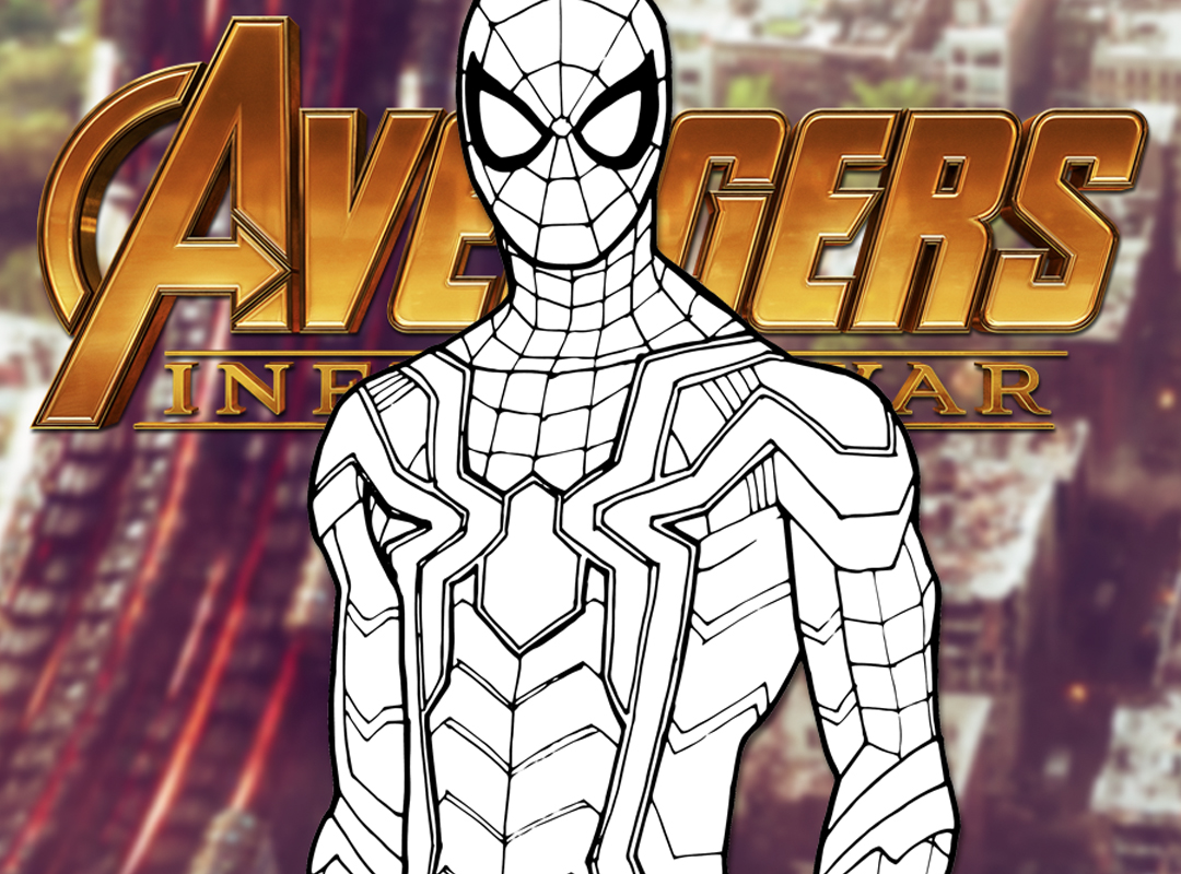 How to draw iron spider avengers infinity war drawing tutorial