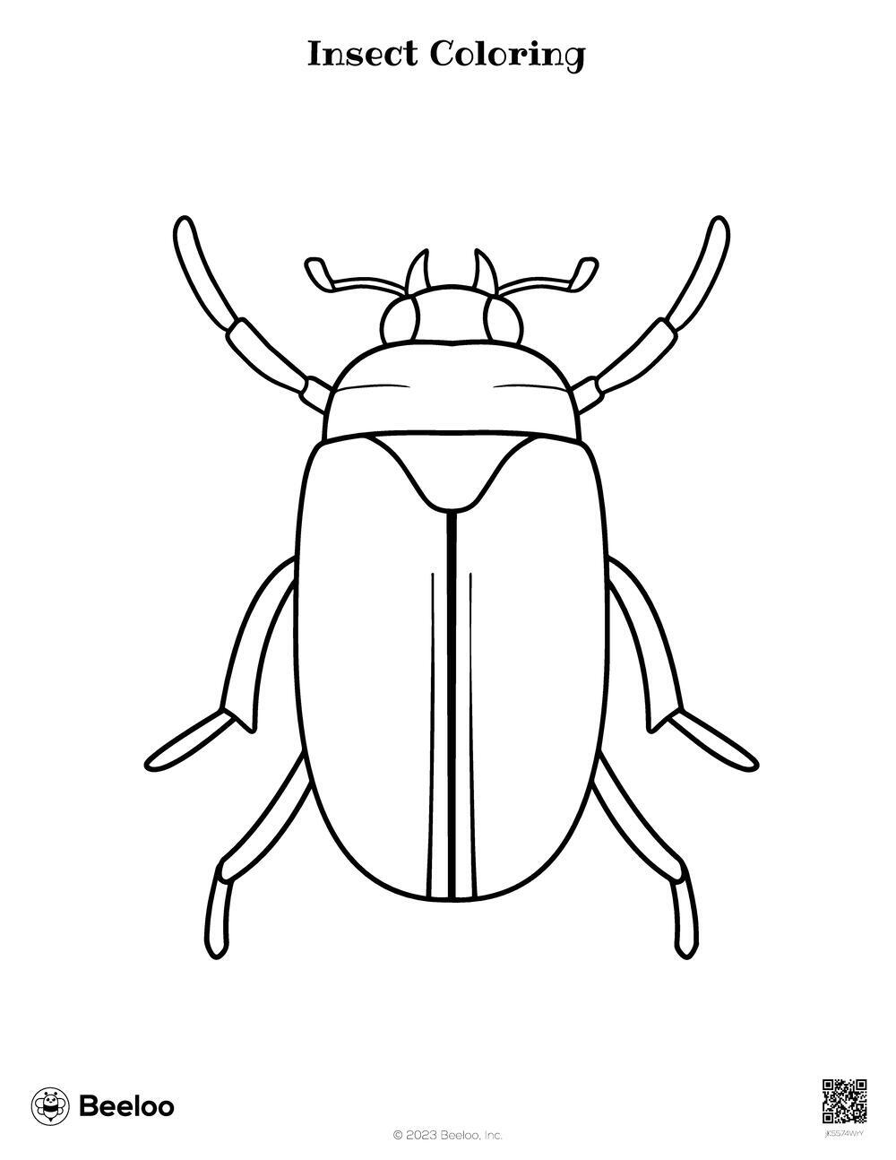 Insect coloring â printable crafts and activities for kids