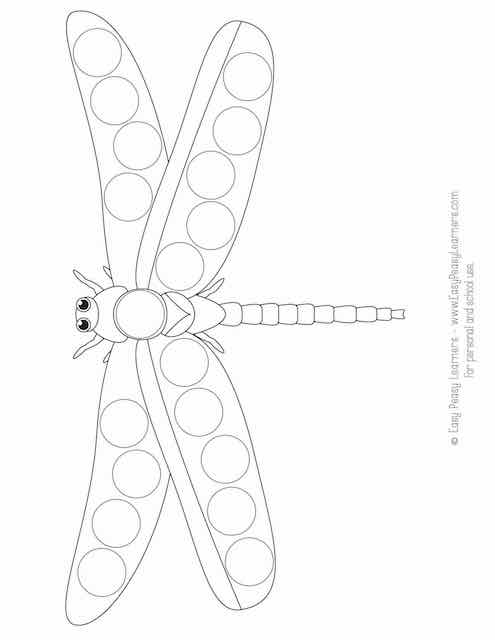 Bug do a dot printables