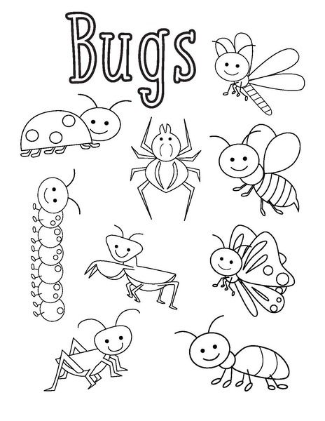 Bugs loring pages funny crafts preschool loring pages insect loring pages bug loring pages