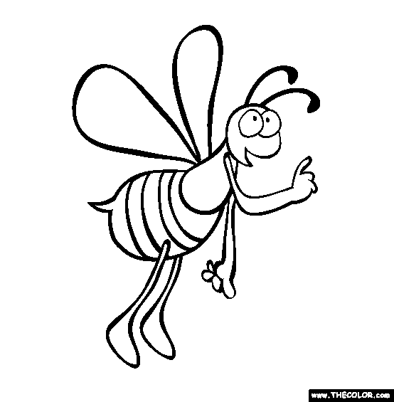Insect online coloring pages
