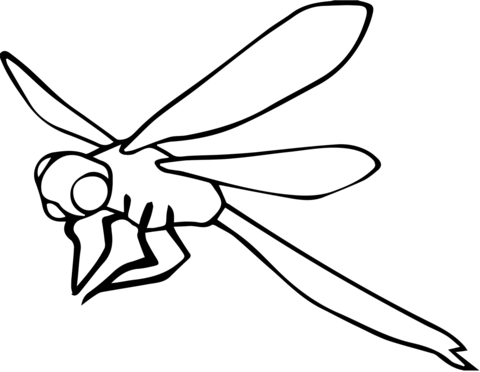 Dibujo de libãlula para colorear dibujos para colorear imprimir gratis