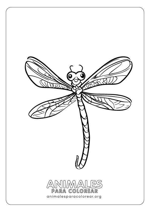Libãlulas para colorear descarga e imprime gratis