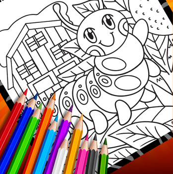 Bugs german fun facts coloring pages flashcards coloring insects for kids