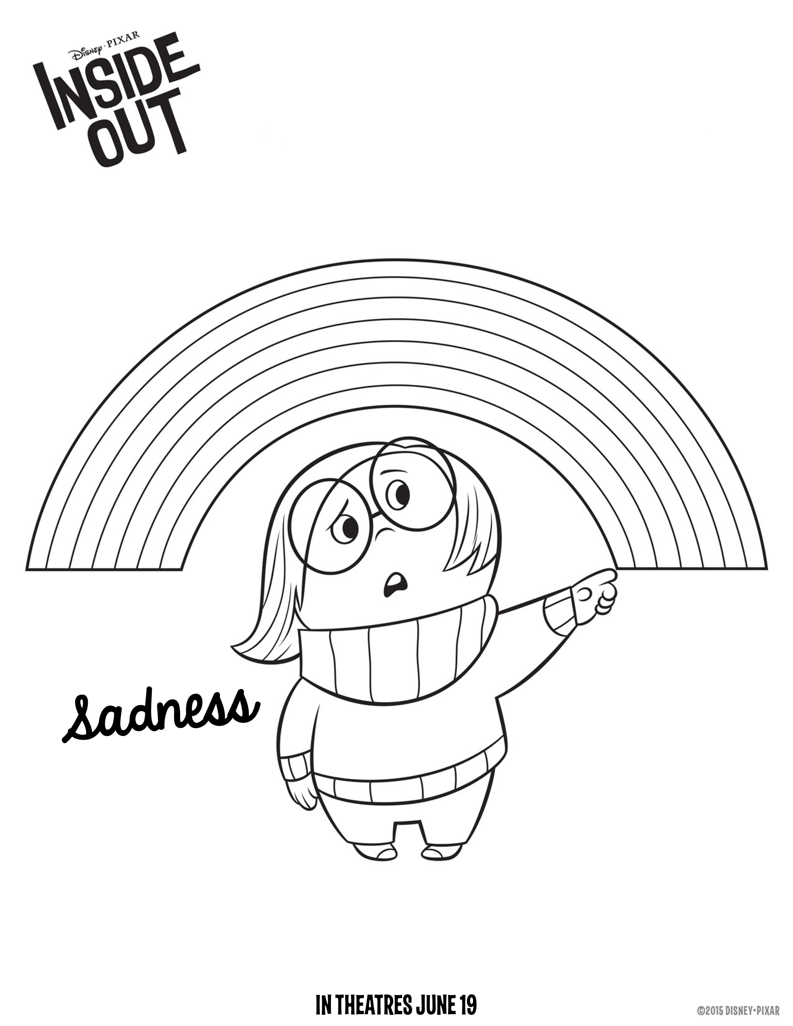 Inside out coloring pages