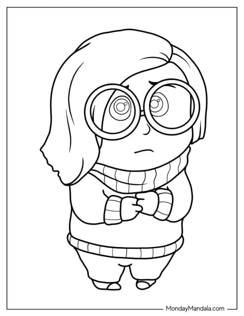 Inside out coloring pages free pdf printables