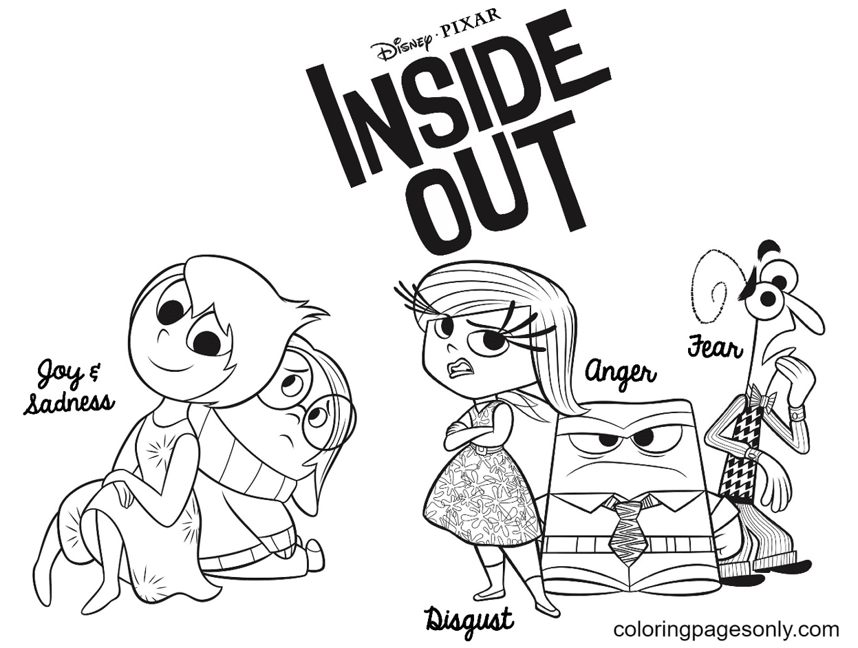 Inside out coloring pages printable for free download