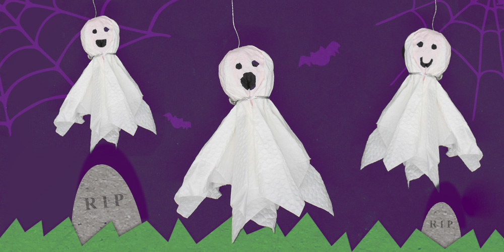 Â spooky origami ghost for kids diy halloween home decorations