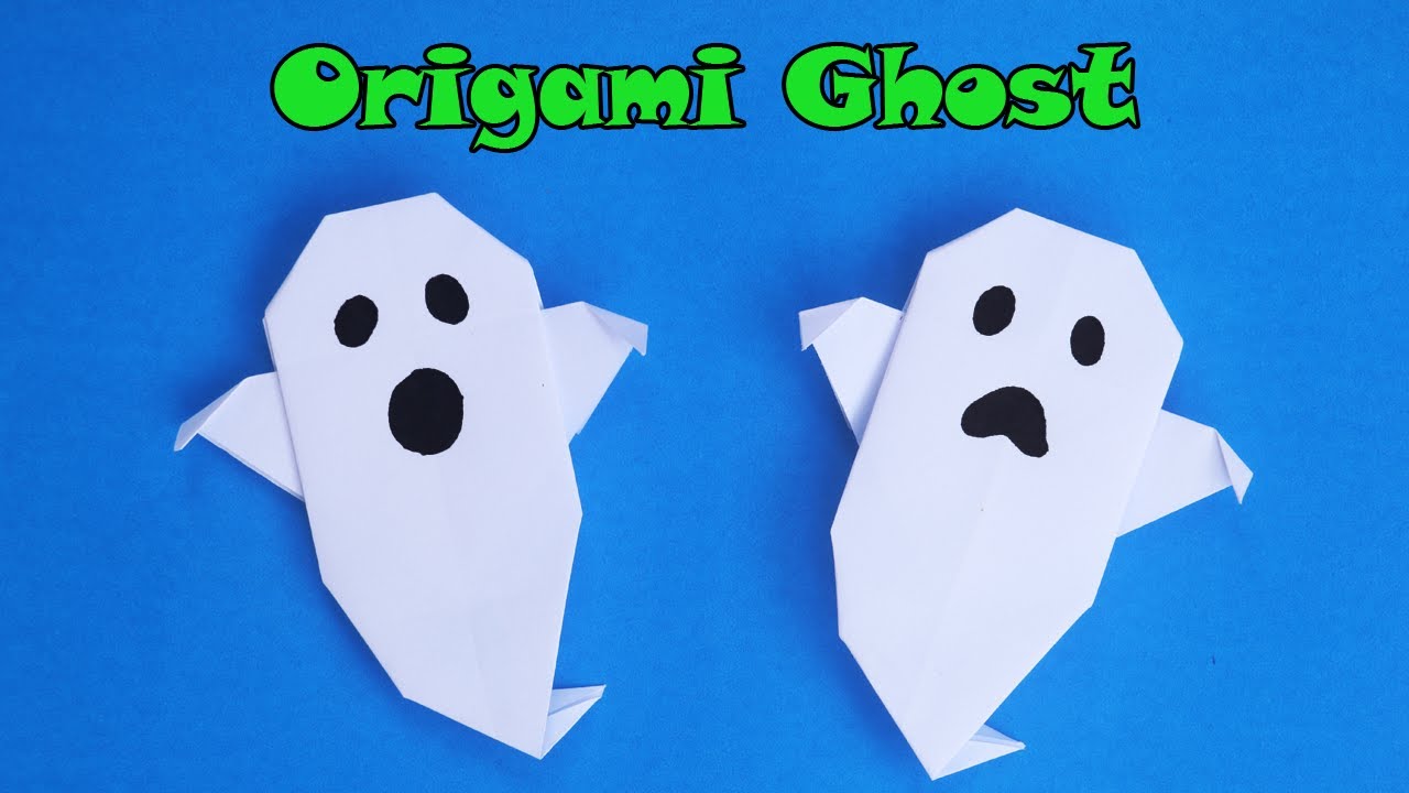 Easy origai ghost halloween craft