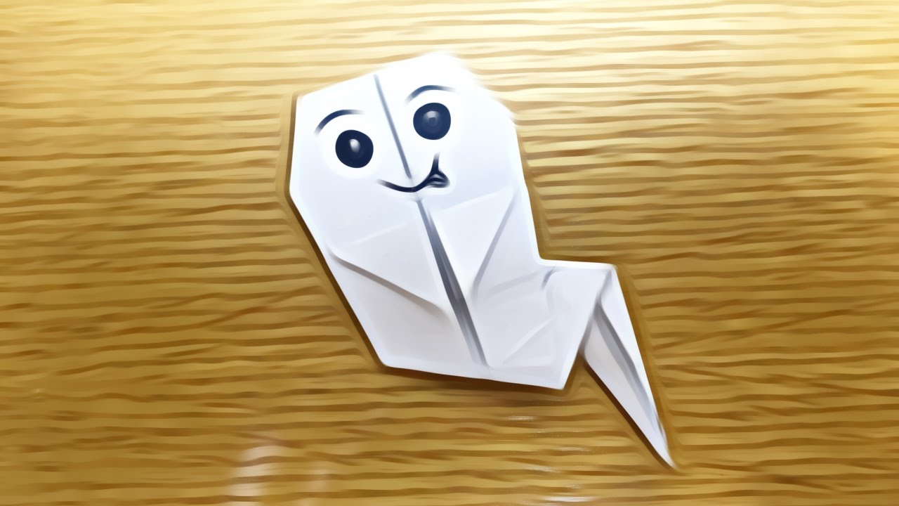Ghost origami tutorial halloween origami