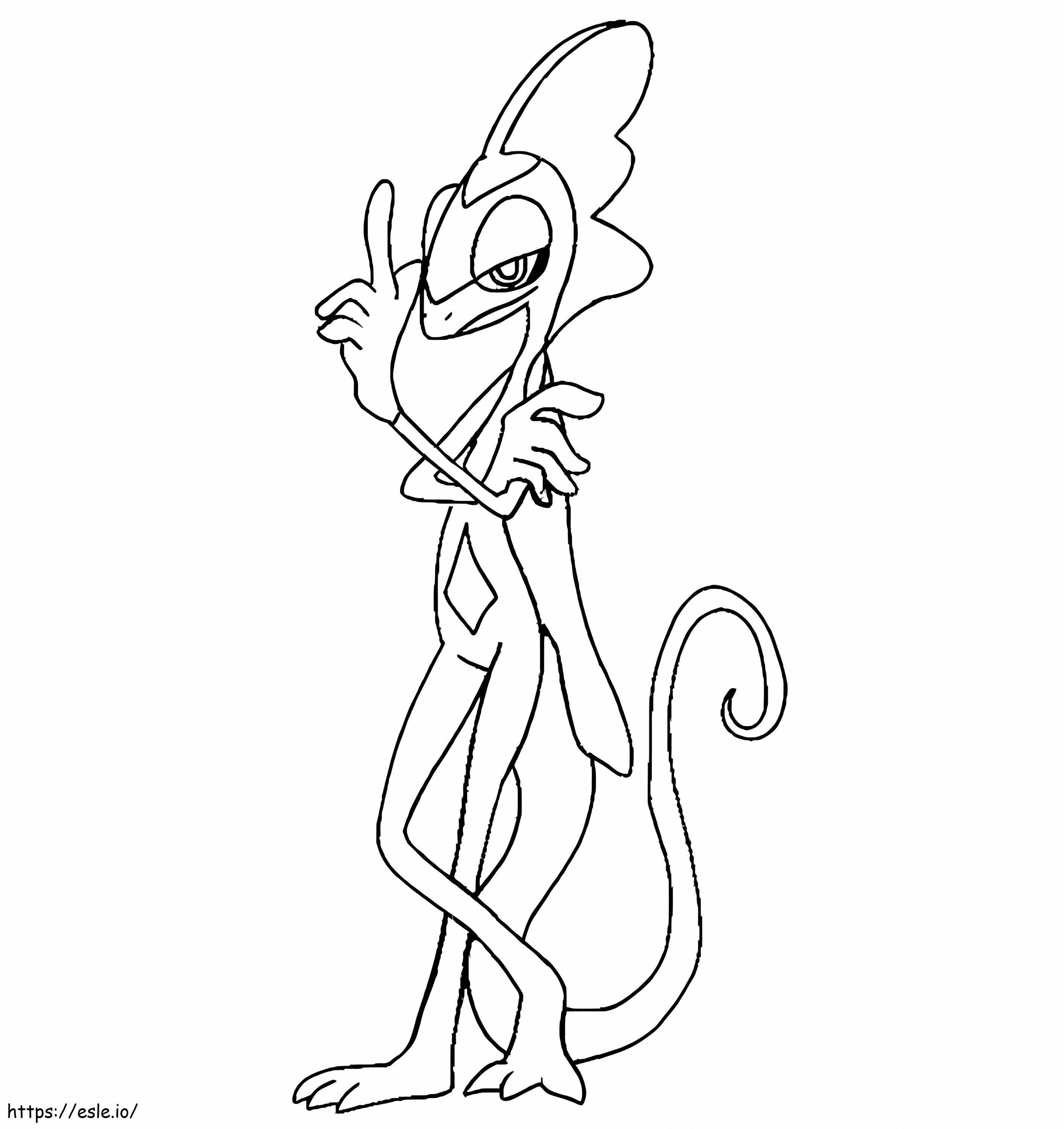 Inteleon pokemon coloring page