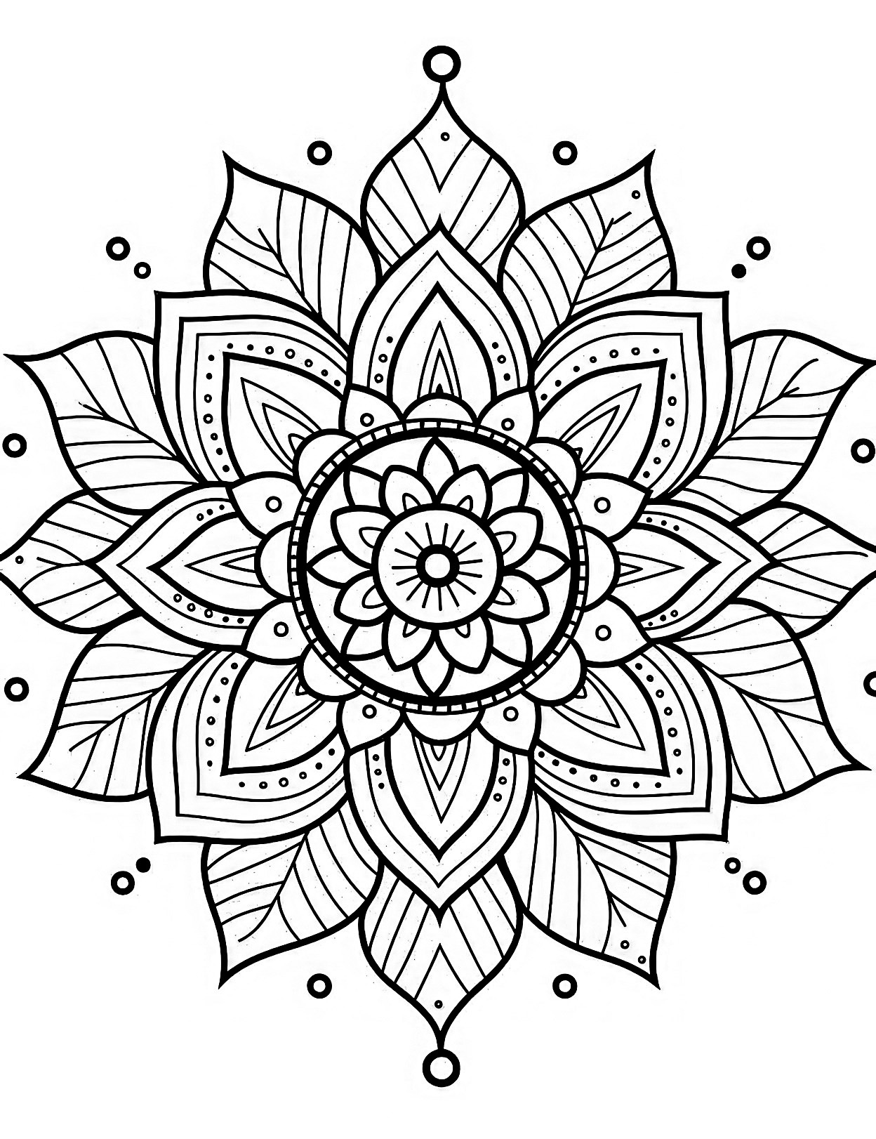 Mesmerizing mandala coloring pages for kids and adults
