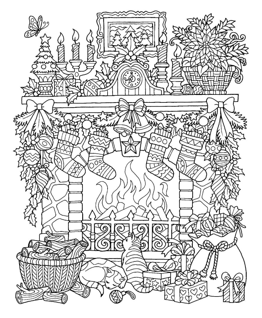 Christmas coloring pages
