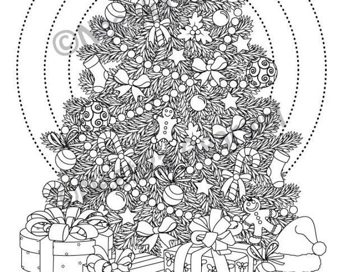 Intricate christmas tree