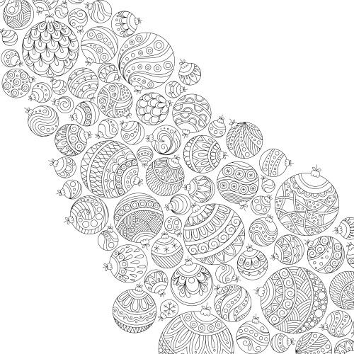 Advanced christmas coloring page