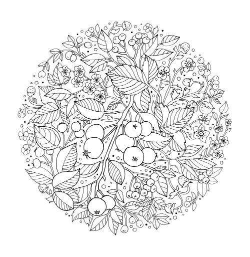 Advanced christmas coloring page