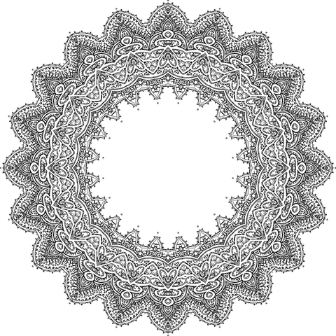 Intricate mandala coloring page free printable coloring pages