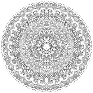 Difficult mandalas for adults