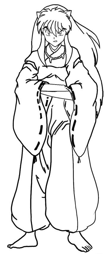 Free printable inuyasha coloring pages for kids coloring pages coloring book pages coloring books