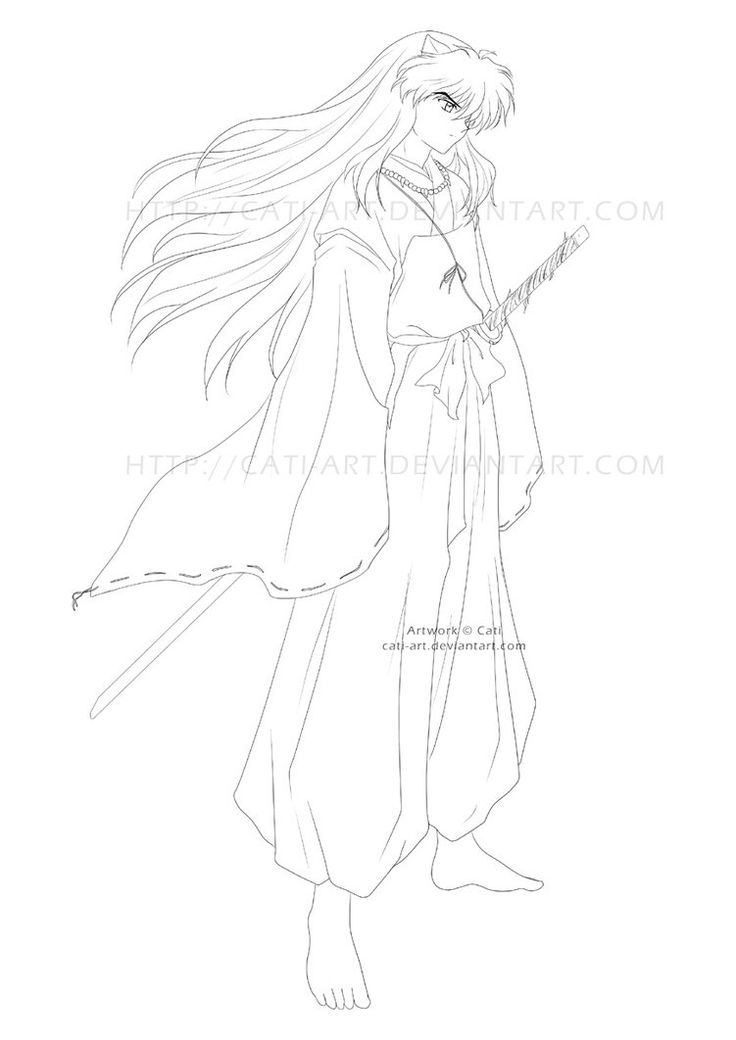 Inuyasha anime mermaid drawing anime bodies sailor moon coloring pages
