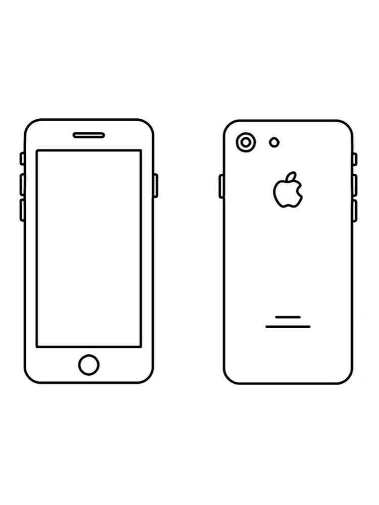 Iphone coloring pages