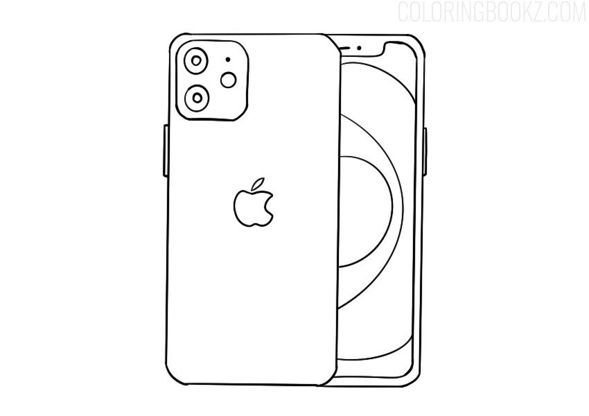 Iphone coloring page