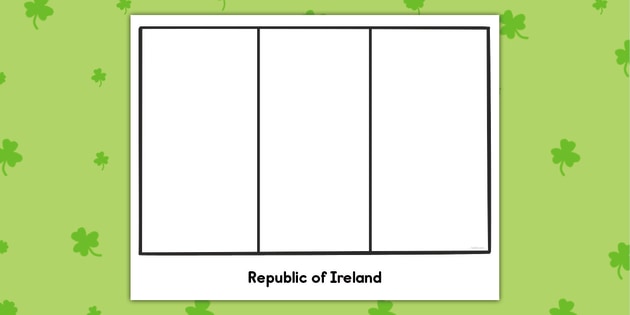 Ireland flag loring sheet teacher made