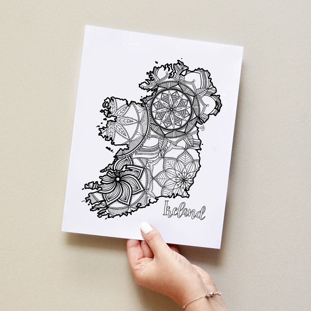 Coloring pages ireland map â ta muchly