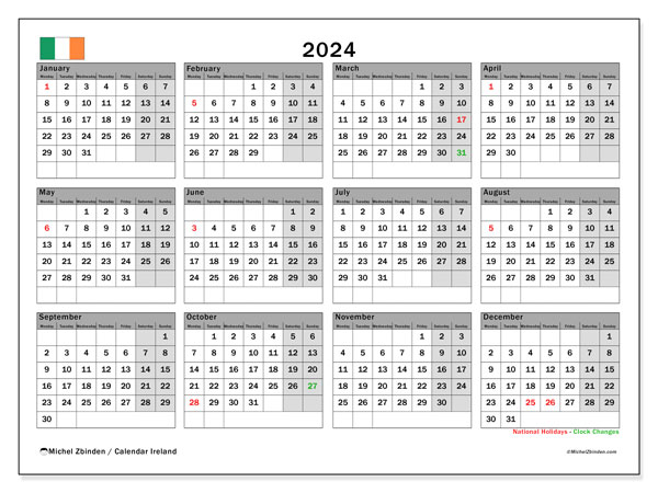 Calendar annual