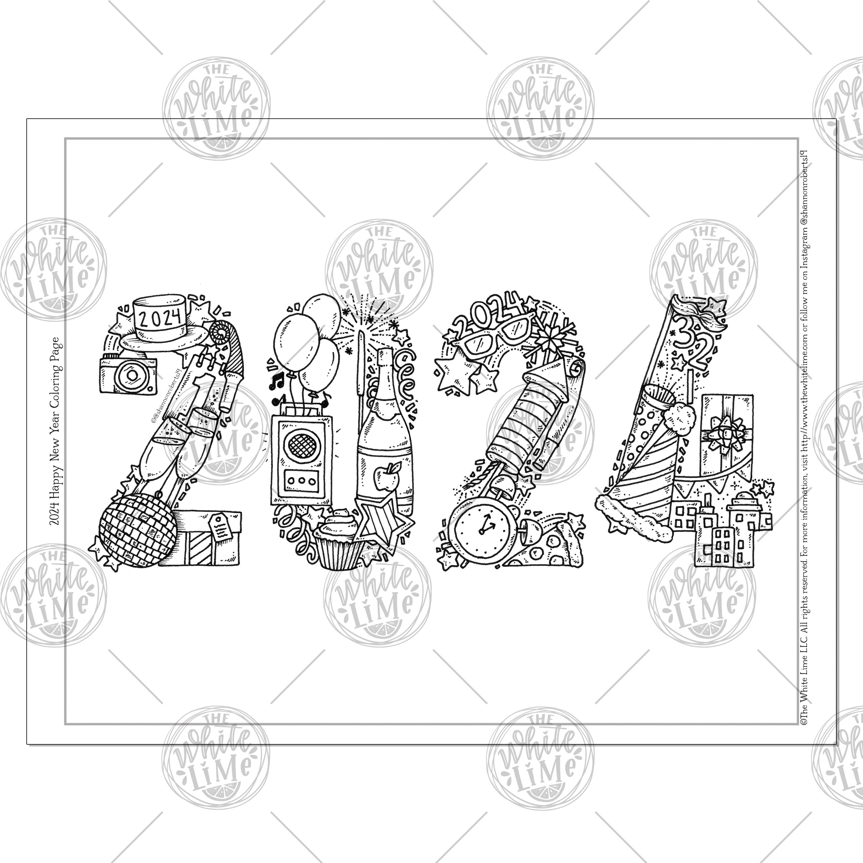 New years coloring pages download new years decor happy new year coloring page for kids adults adult coloring pages new year