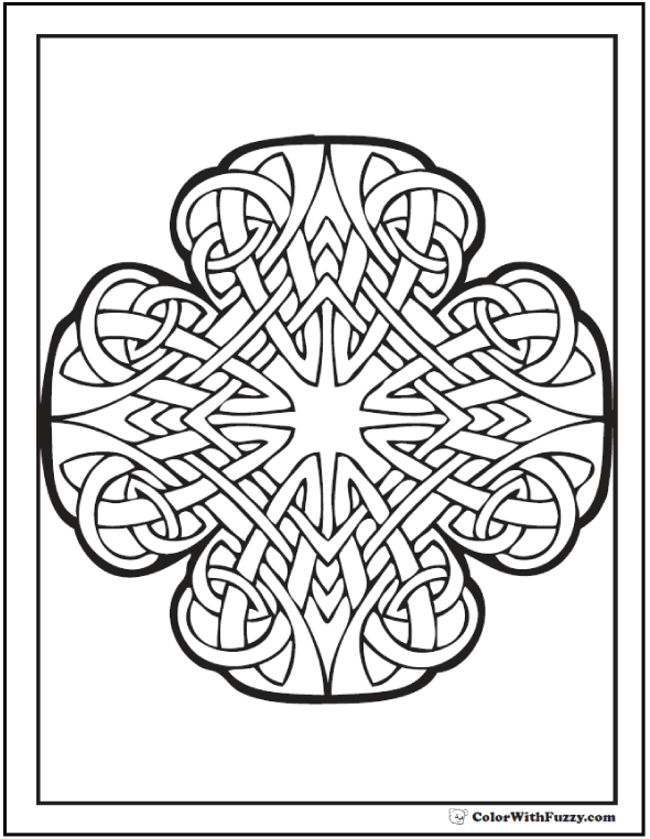 Celtic coloring pages â irish scottish gaelic kids adults pdf