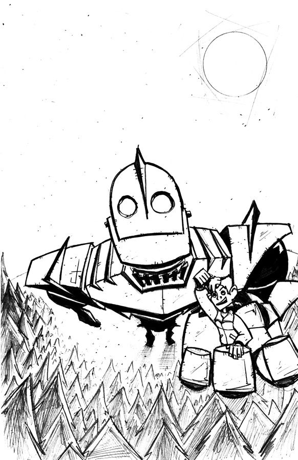 Iron giant tribute inks by dcjosh on deviantart the iron giant coloring pages iron