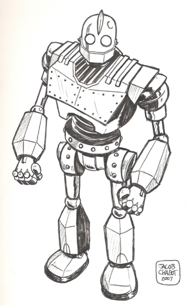 Iron giant by jacob chabot in robert bakers sketches san diego ic