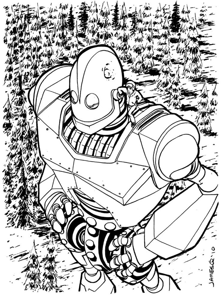 Iron giant by james q nguyen the iron giant coloring pages ilustration art