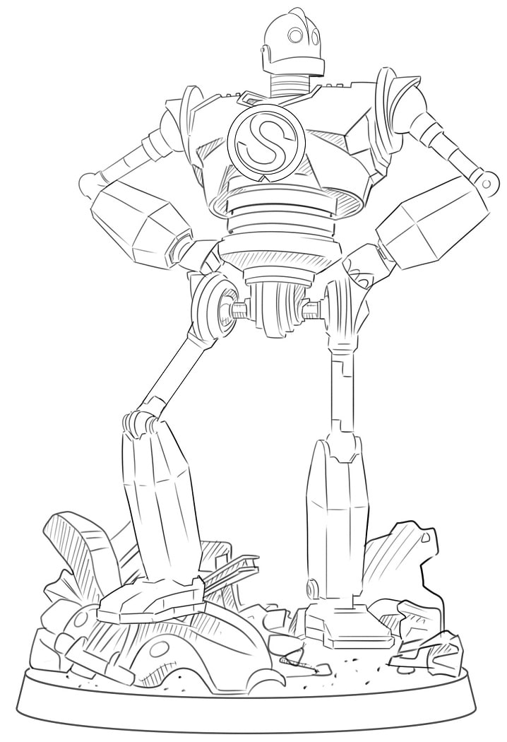 Iron giant coloring page fãrbung seite