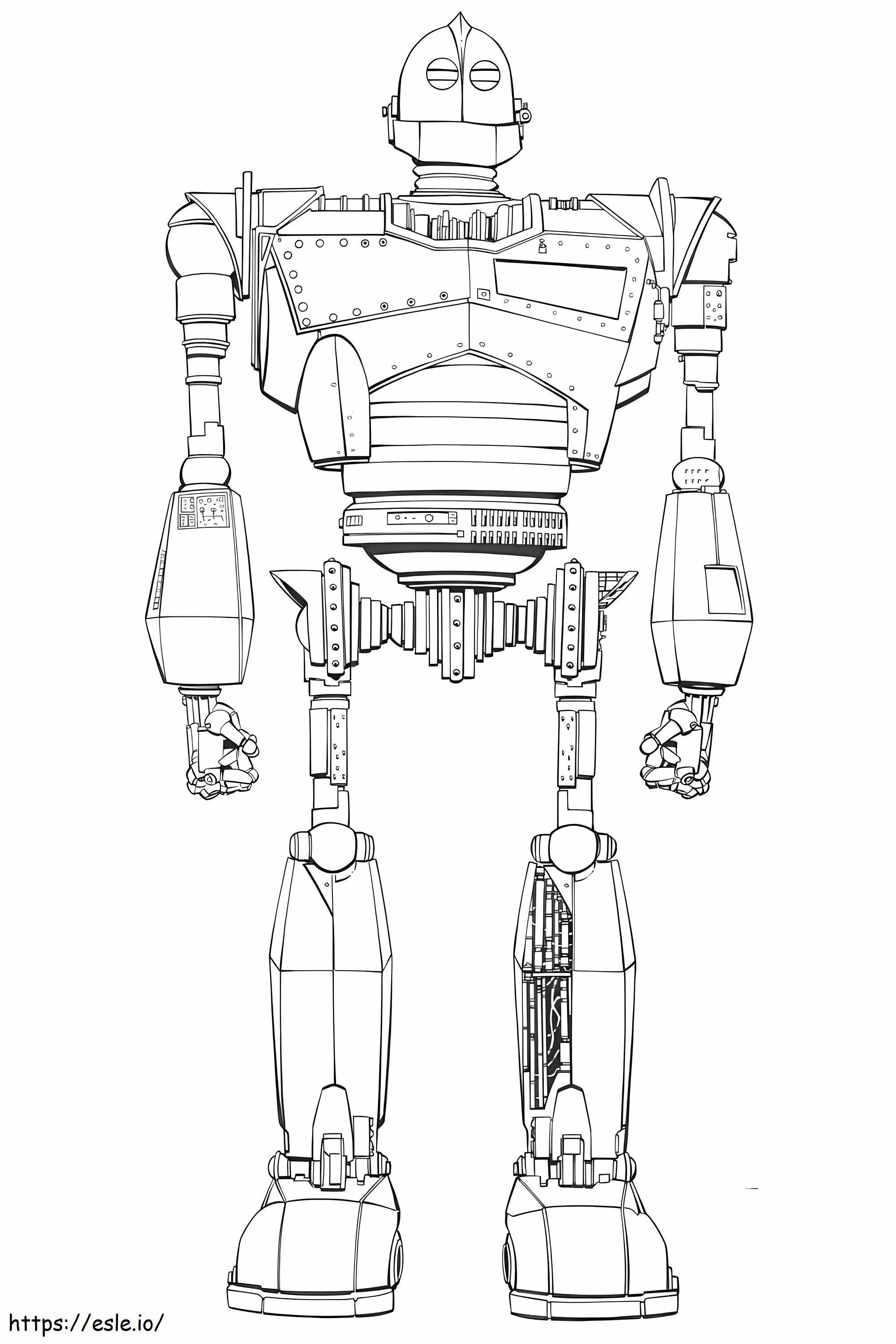 Iron giant coloring page