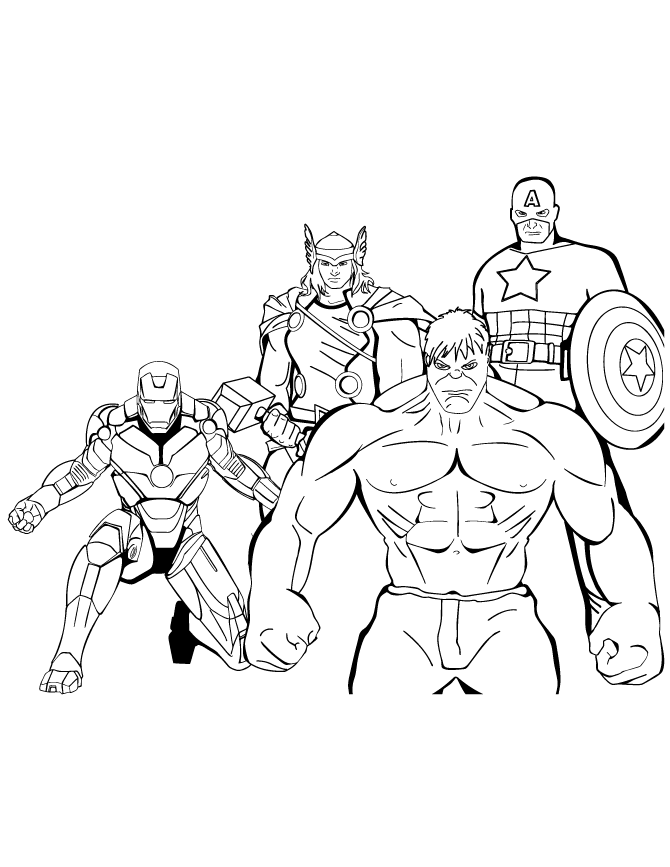 Iron man and his superhero friends worksheet