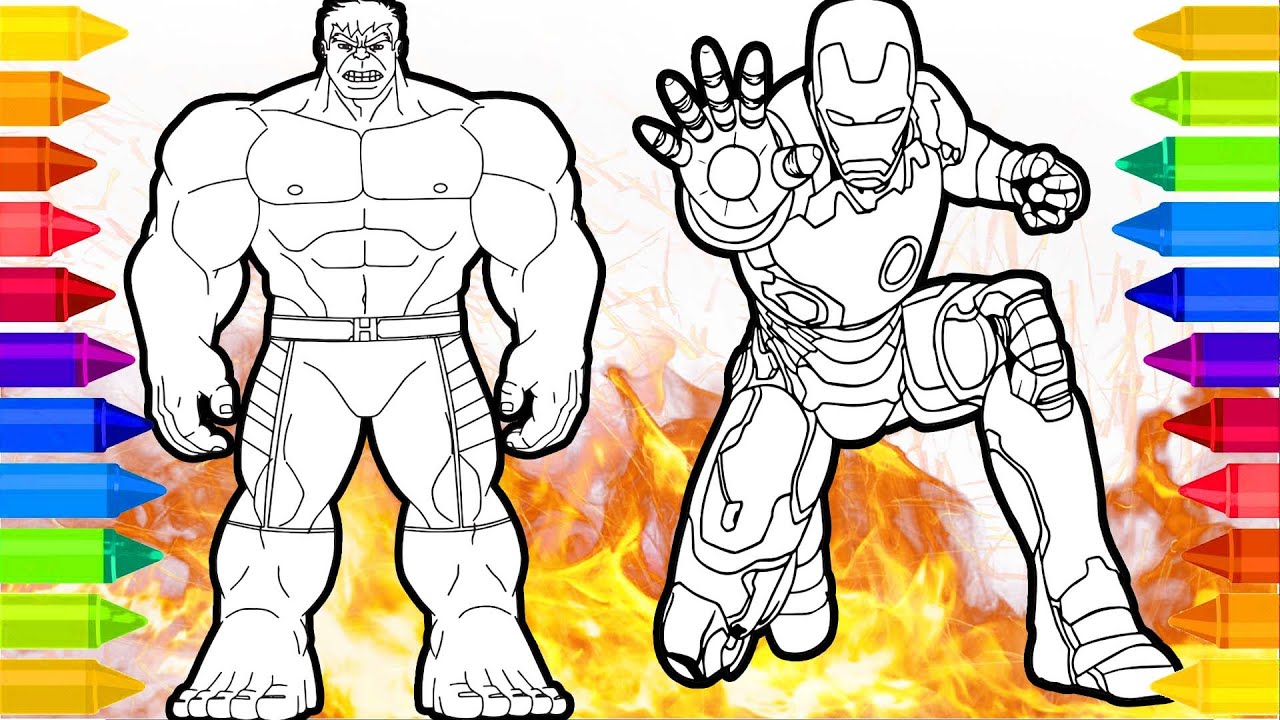 Hulk and ironman coloring coloring pages coloring videos mt coloring nsc release