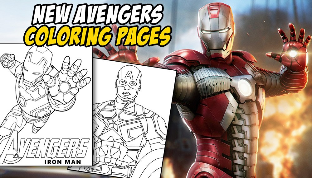 New avengers coloring pages released