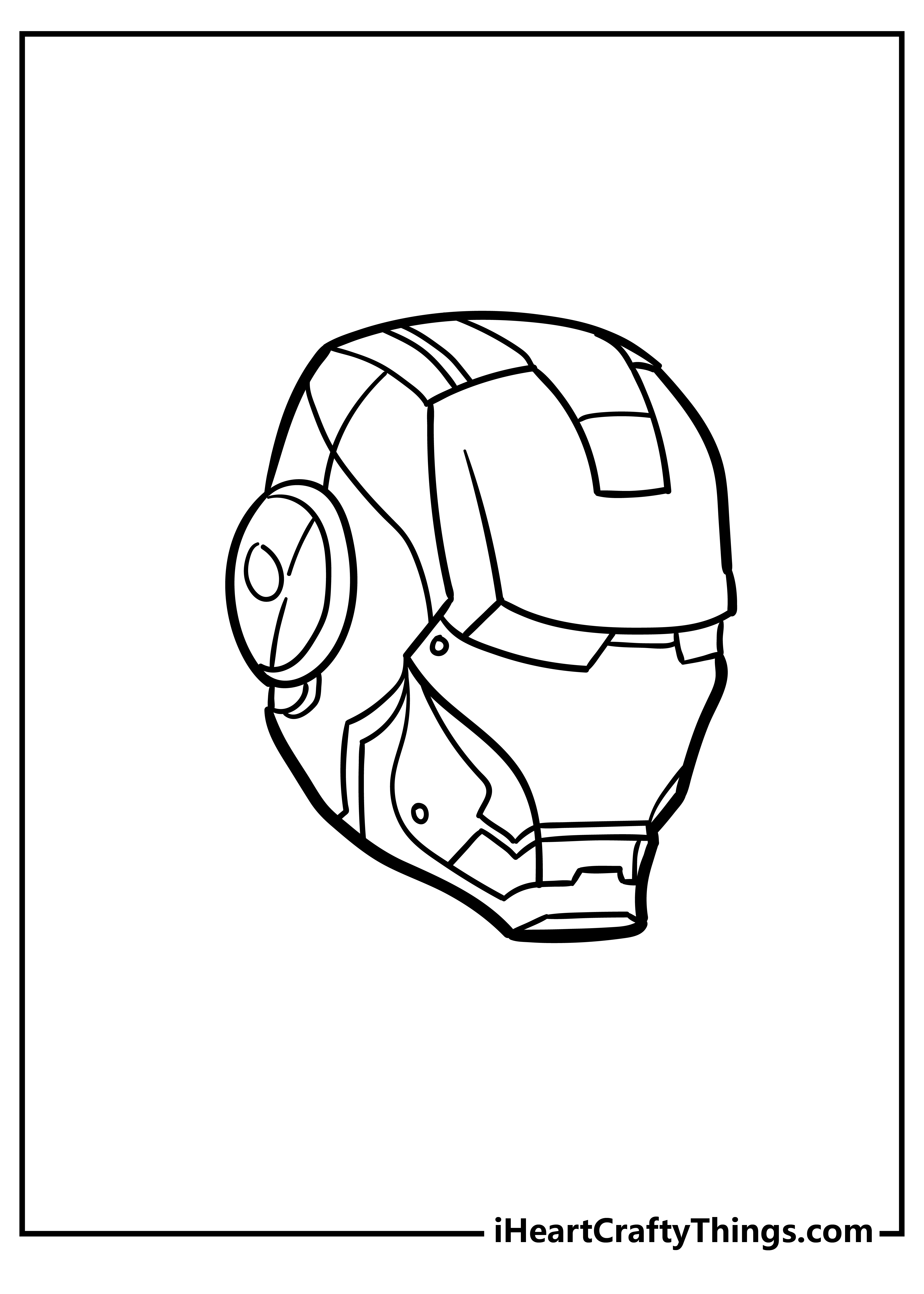 Iron man coloring pages free printables