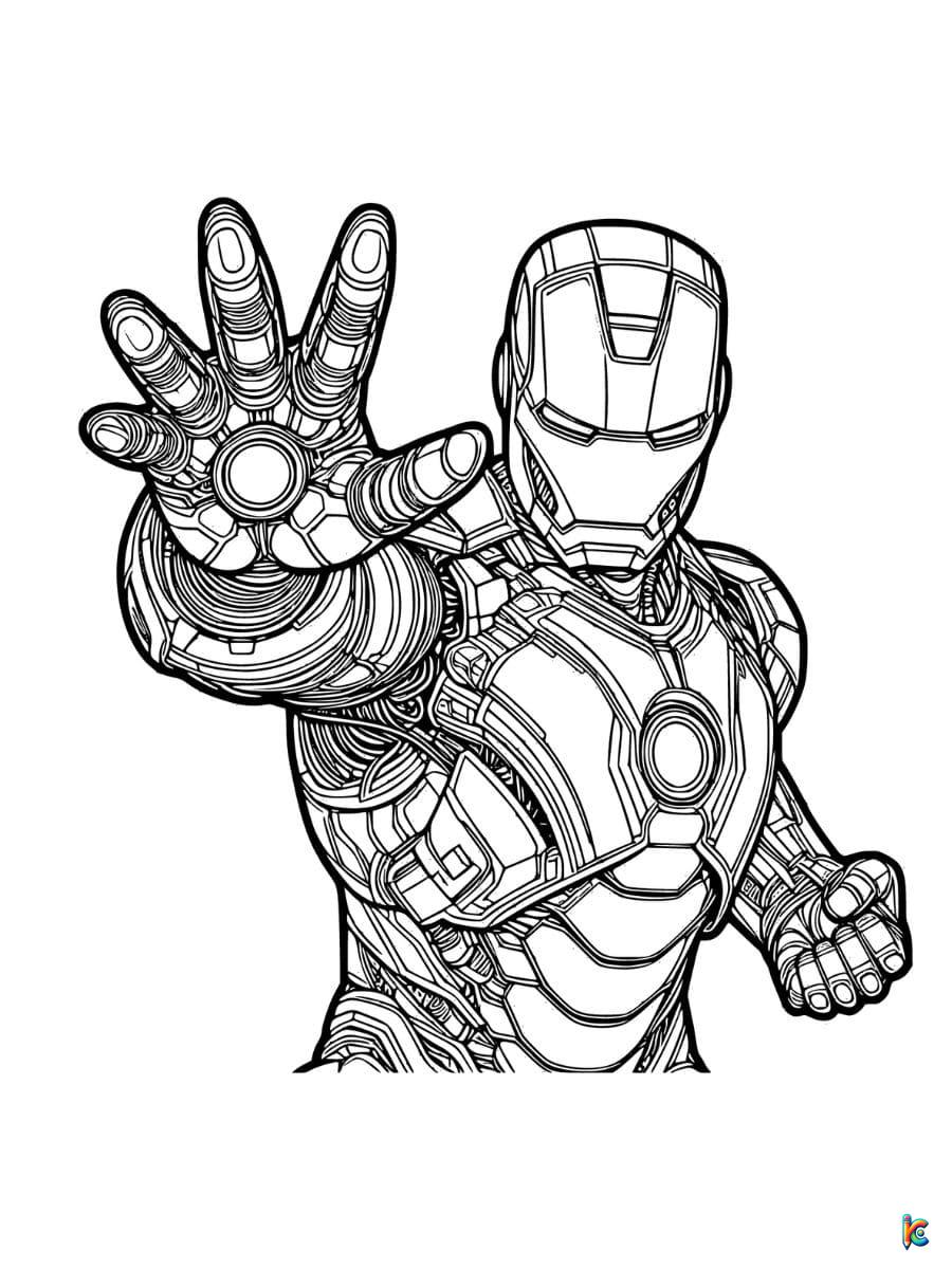 Iron man coloring pages â