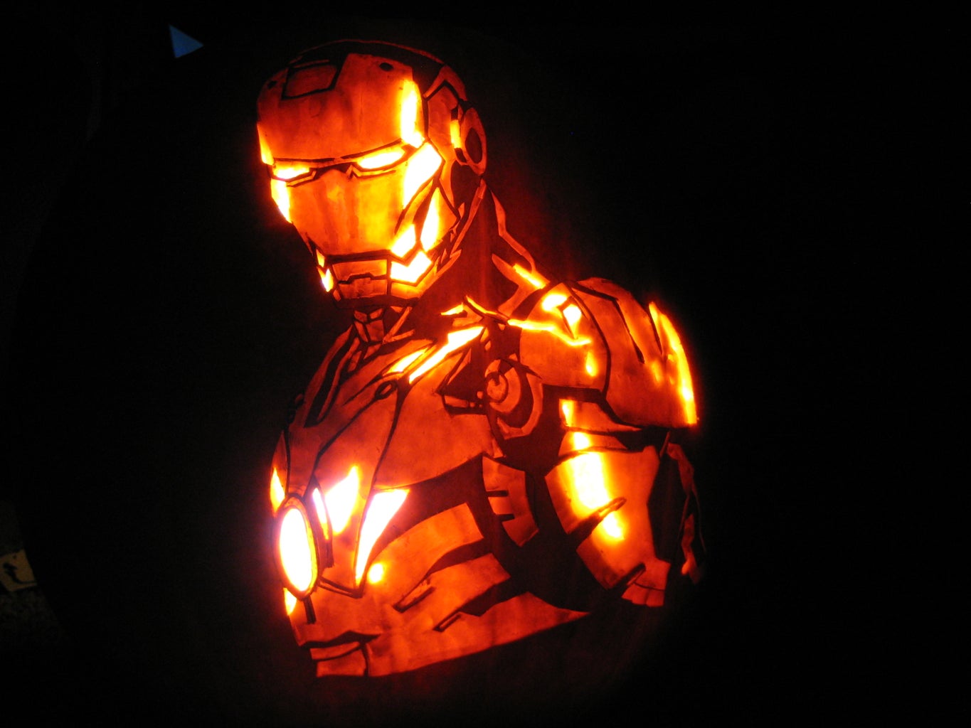 How to carve iron man steps with pictures