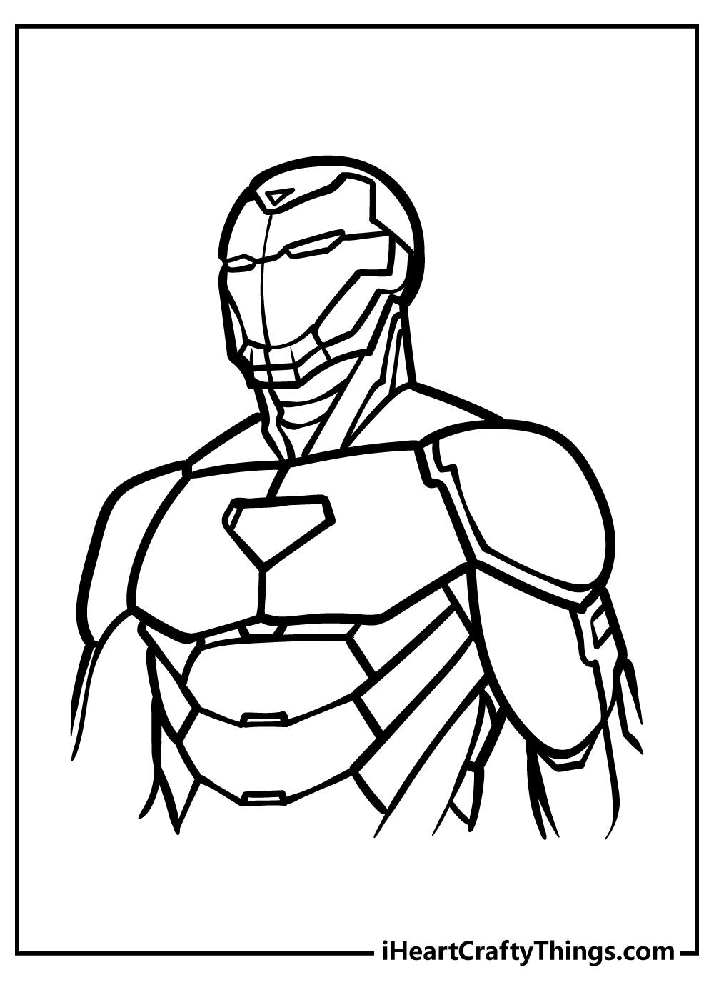 Iron man coloring pages free printables