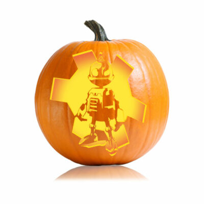 Iron man pumpkin stencil