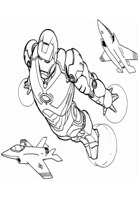 Coloring pages iron man coloring page
