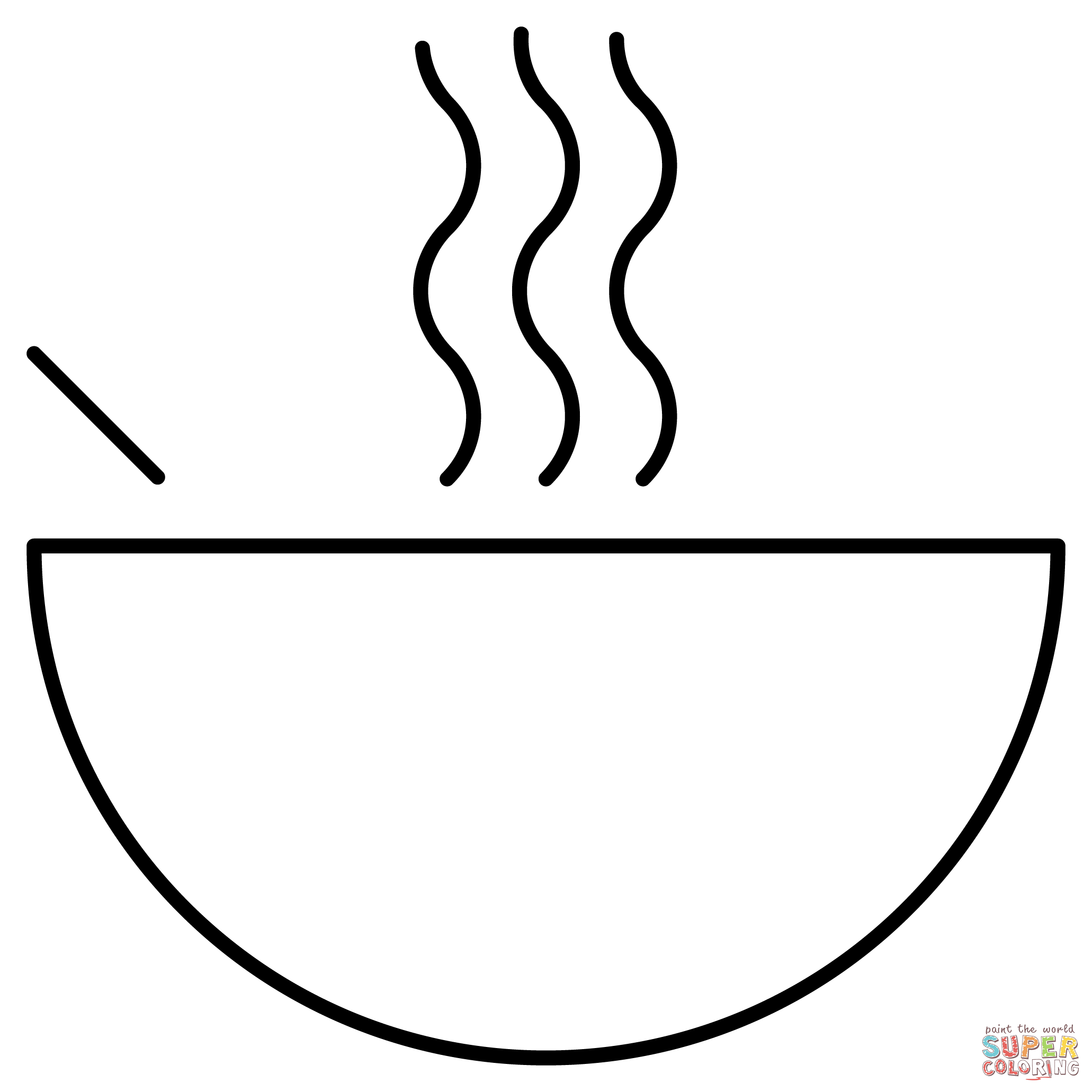 Pot of food emoji coloring page free printable coloring pages