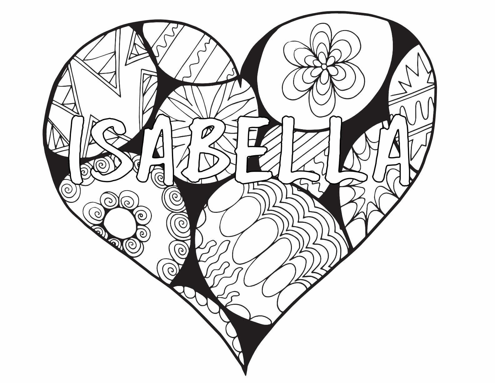 Isabella coloring pages