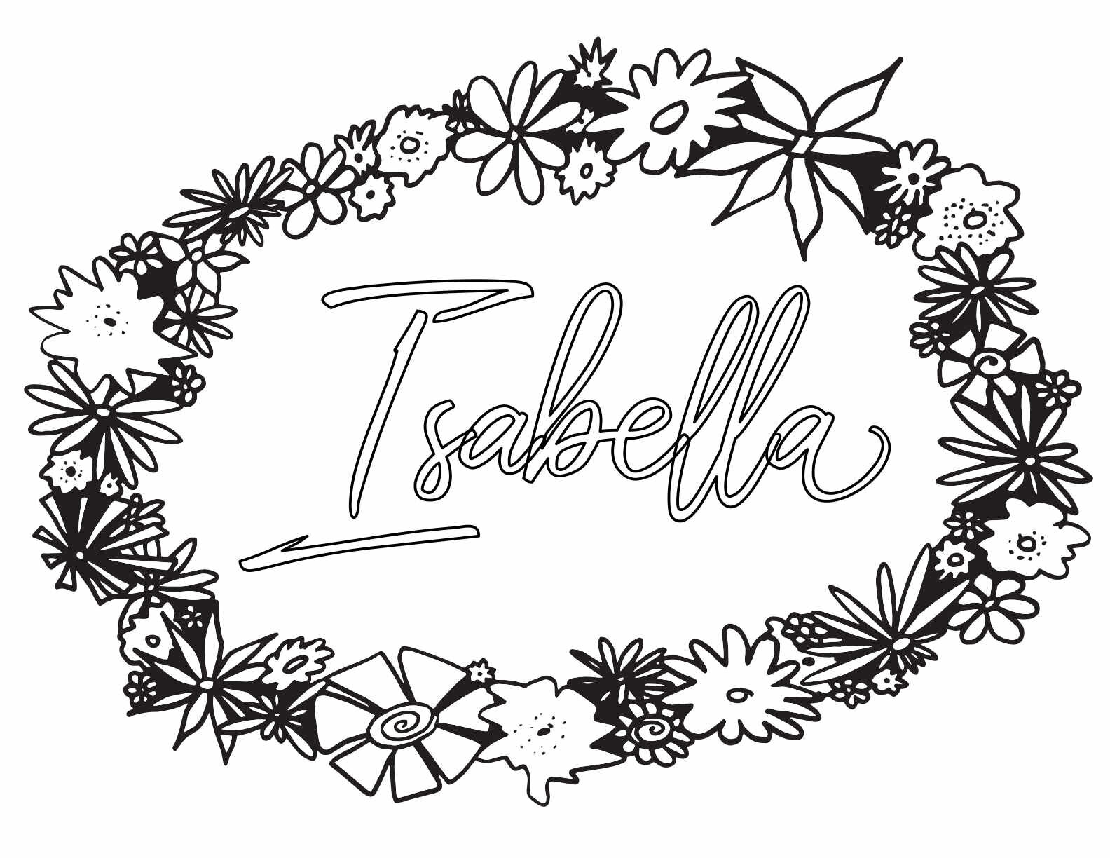 Isabella coloring pages