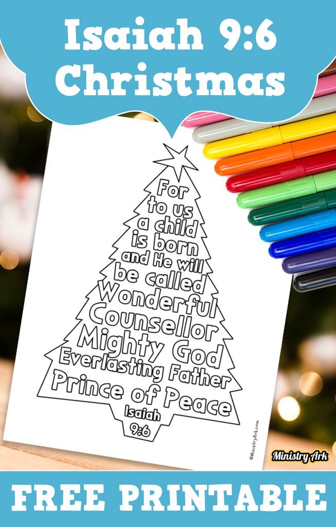 For unto us a child is born isaiah printable â